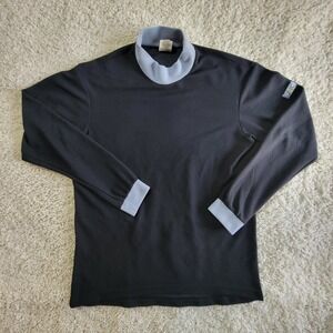 Vintage Zoic Cycling Shirt Mens Large Black Long Sleeve Rear Pocket Made in USA